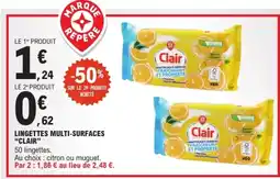 E.Leclerc Express Clair Lingettes multi-surfaces offre