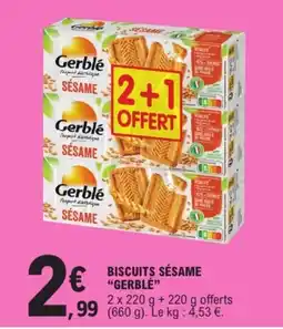 E.Leclerc Drive Gerblé Biscuits Sésame offre