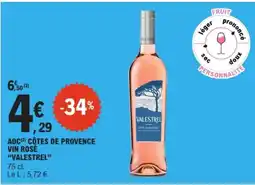 E.Leclerc Express VALESTREL VIN ROSÉ offre