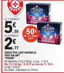 E.Leclerc Express VISIOR TABLETTES LAVE VAISSELLE offre