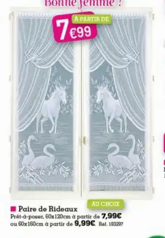 Kandy Paire De Rideaux offre
