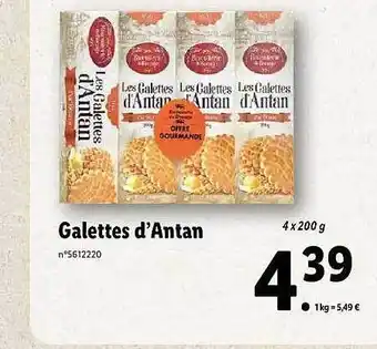 Lidl Galettes D'antan offre