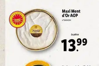 Lidl Maxi Mont D'or Aop offre