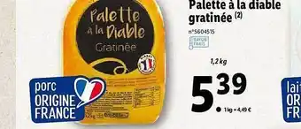 Lidl Palette à La Diable Gratinée offre