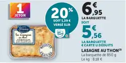 U Express Briau Lasagne au thon offre