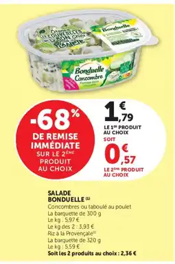U Express Bonduelle salade offre