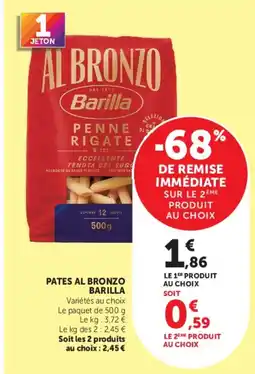 U Express Barilla Pates Al Bronzo offre