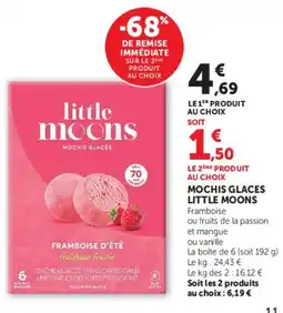 U Express little moons Mochis glacés offre