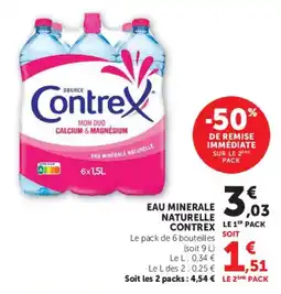 U Express Contrex Eau minérale naturelle offre