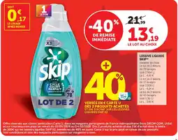 U Express SKIP Lessive liquide offre