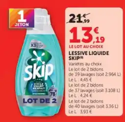 Hyper U SKIP Lessive liquide offre