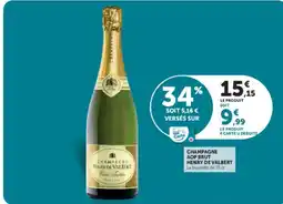 Hyper U HENRY DE VALBERT Champagne AOP Brut offre