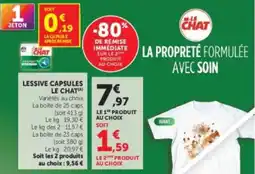Hyper U Le chat lessive capsules offre