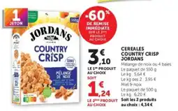 Hyper U JORDANS COUNTRY CRISP offre