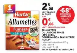 Hyper U Herta Allumettes offre