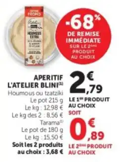 Hyper U L'ATELIER BLINI offre