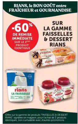 Hyper U Rians la gamme faisselle & desserts offre