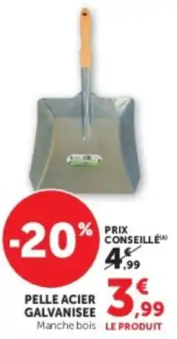 Hyper U Pelle acier galvanisee offre