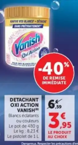Hyper U Vanish Detachant Oxi Action offre