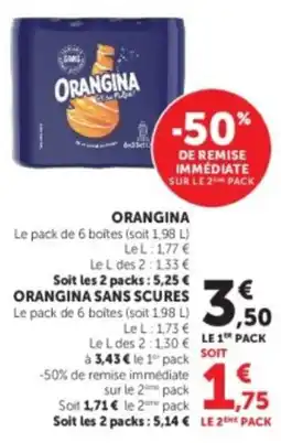 Hyper U ORANGINA offre
