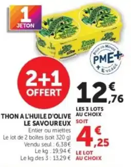 Hyper U Kroon Thon à l'huile d'olive offre