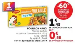 Hyper U Maggi Bouillon Kub Volaille offre