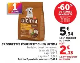 Hyper U ultima Croquettes pour petit chien offre