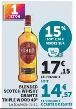 Hyper U Grant's Blended Scotch Whisky offre