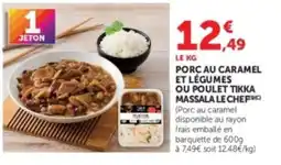 Hyper U LE CHEF Porc au caramel et légumes offre