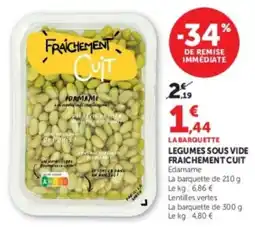 Hyper U Fraîchement Cuit Edamame offre