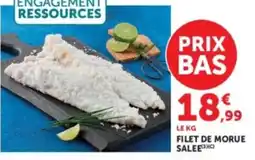 Hyper U FILET DE MORUE SALEE offre