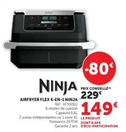 Hyper U NINJA AIRFRYER FLEX 6-EN-1 NINJA offre