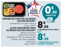 Super U Burger du Chef offre