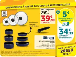 Super U Sitram set amovible offre