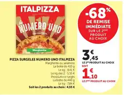 Super U ITALPIZZA Pizza surgelée offre