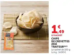 Super U TRAITEUR CHIPS DE CREVETTES ASIA offre