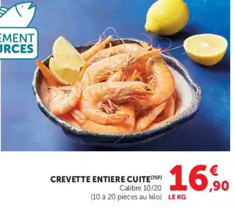 ELEMENT SOURCES CREVETTE ENTIÈRE CUIT