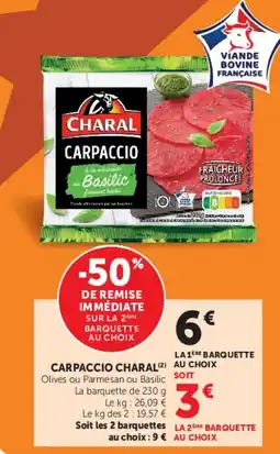 Super U CHARAL CARPACCIO offre
