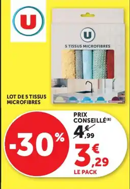 Super U U Tissus microfibres offre
