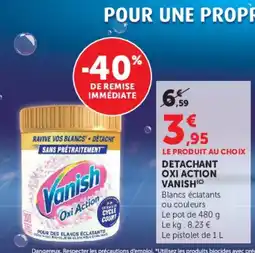 Super U Vanish Oxi Action offre