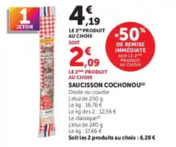 Super U Cochonou Saucisson offre