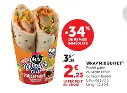 Super U Mix Wraps trip POULET PANÉ offre
