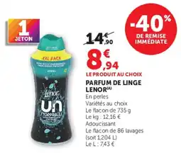 Super U Lenor Parfum de linge offre