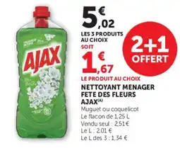 Super U AJAX NETTOYANT MENAGER offre