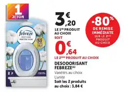 Super U Febreze Desodorisant offre
