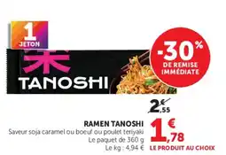 Super U TANOSHI RAMEN offre