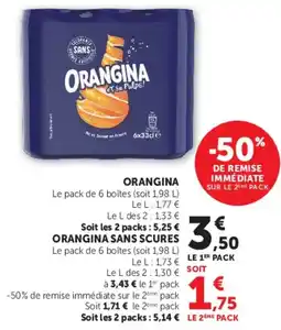 Super U ORANGINA offre