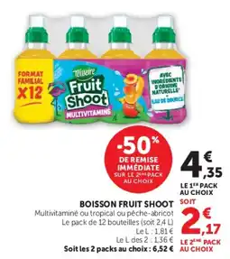 Super U Teisseire Fruit Shoot offre