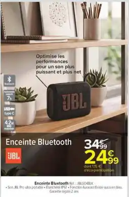 Carrefour JBL Enceinte Bluetooth offre