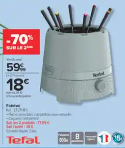 Carrefour Tefal Fondue offre